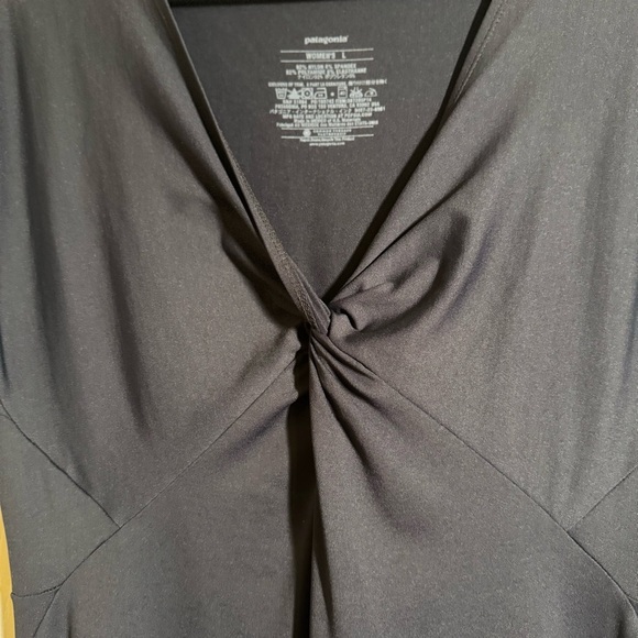 Patagonia Black Midi Dress Size L - Picture 3 of 9